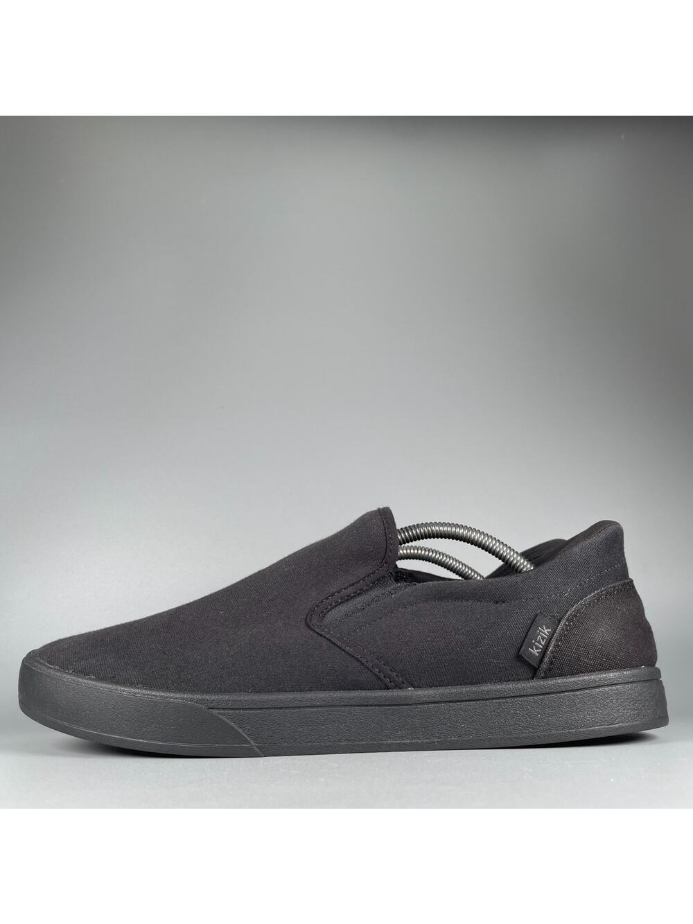 Kizik Venice Men's Size 11.5 Wide Hands Free Black Slip On Sneakers Casual EUC